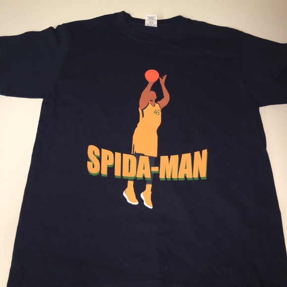 Utah Jazz Donovan Mitchell Spida-Man shirt - Picture 2 of 2